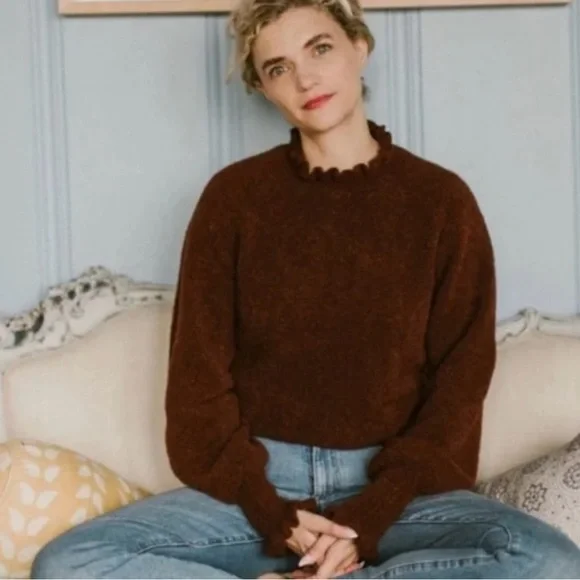 Women's Brown Sweater - Picture 2 of 5